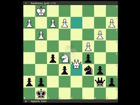 Parkkinen, Jyrki - Nyback, Tomi || Helsinki 1998 @chessbuddies 🔴 #TomiNyback
