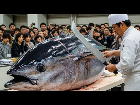 From Giant Tuna to Luxury Sushi – The Art of Cutting Otoro