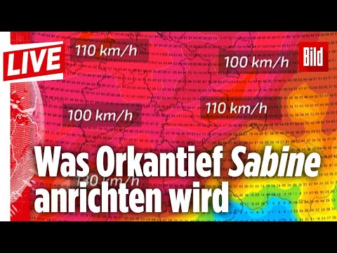 🔴 Orkantief „Sabine“ erreicht Deutschland. Was uns erwartet, erzählen wir jetzt | BILD Live 9.2.2020
