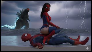 Download lagu What Did Godzilla Do to Spider- Girl and Spider- Man | Spider-Man vs Godzilla Epic Battle mp3