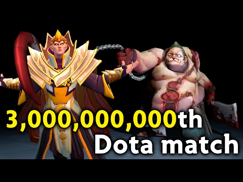 3,000,000,000th Dota match — Pudge, Invoker, Sniper classic 2k