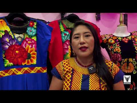Traditional women's clothing in the Isthmus of Tehuantepec