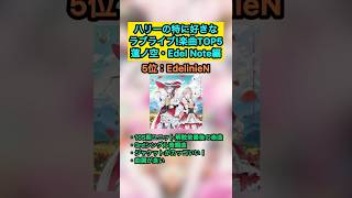 ハリーの特に好きなラブライブ!楽曲TOP5『蓮ノ空・Edel Note編』