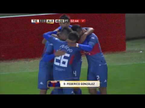 Gol de González. Tigre 1 - Aldosivi 0. Fecha 16. Primera División 2016