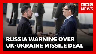 Russia warns of growing tension as UK hands Ukraine long-range missile blueprints | BBC News