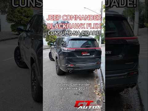 Consumo na cidade do Jeep Commander Blackhawk Flex 2027! #shorts