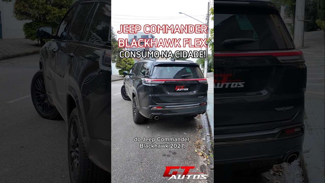 Consumo na cidade do Jeep Commander Blackhawk Flex 2027! #shorts