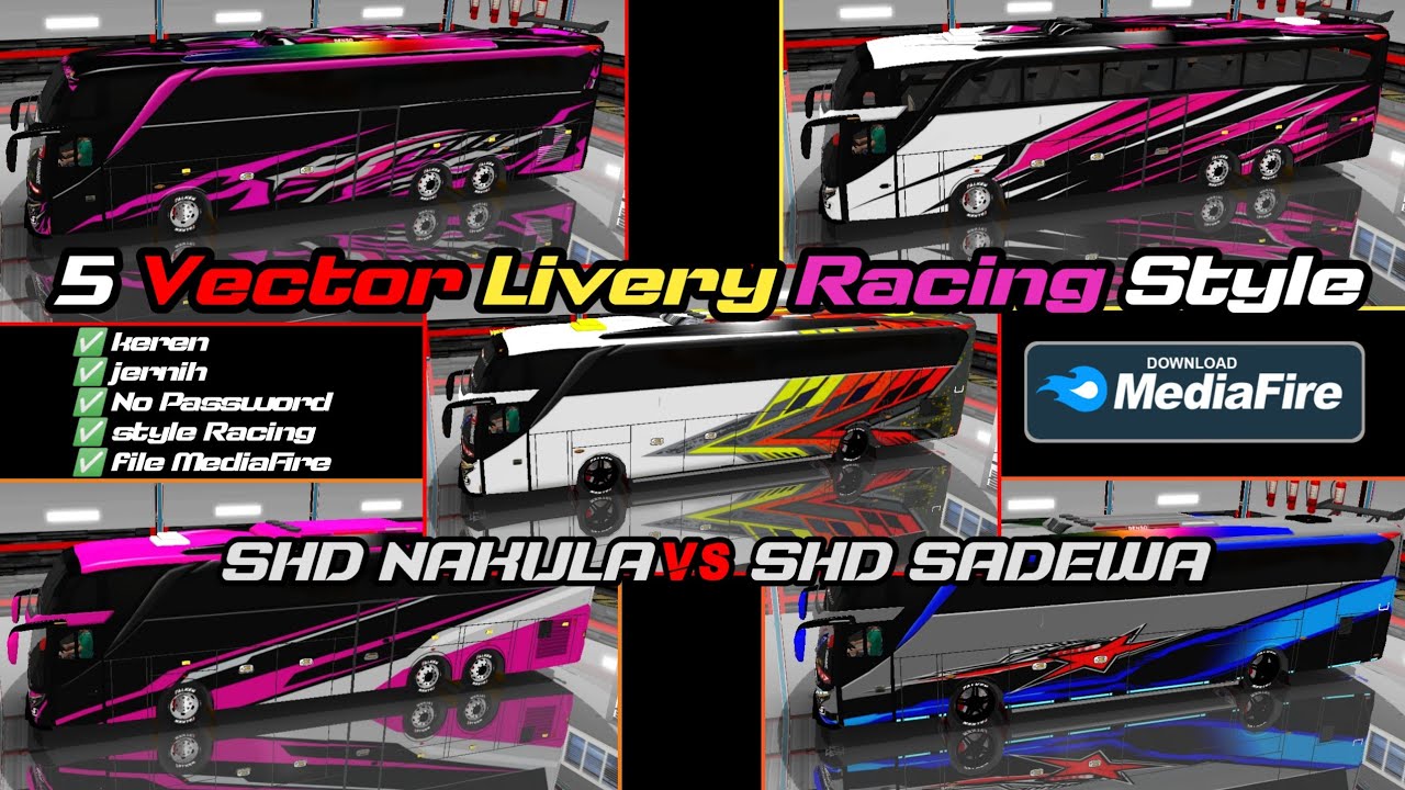 SHARE VECTOR LIVERY RACING ‼️ 5 VECTOR RACING STYLE BEBAS EDIT PART 1 #liveryracing