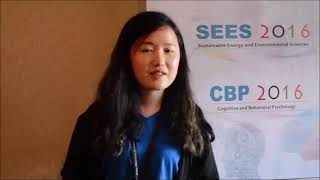 Ms. Jiwon Roh at SEES Conference 2016 by GSTF Singapore