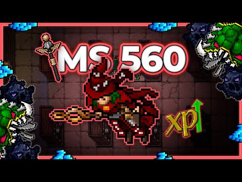 MS 560 Hunt x4 Secret Library Earth Section 8.4kk/h (150% + Book Boosted)  #tibia #tibiahunt