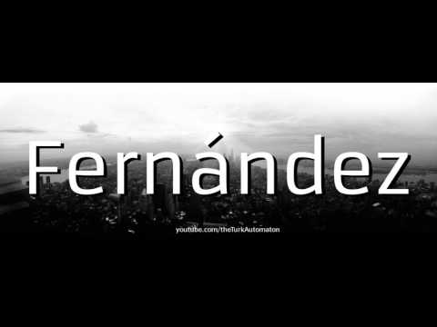 How to pronounce Fernández in German