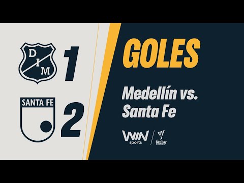 Medellín vs. Santa Fe (goals) | 2025 BetPlay Dimayor Cup | Quarterfinals - First Leg
