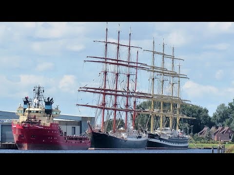 Großsegler SEDOV & KRUZENSHTERN zu Gast im Emder Hafen tallships at Emden Port