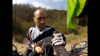 riding and joking with Nico Vouilloz