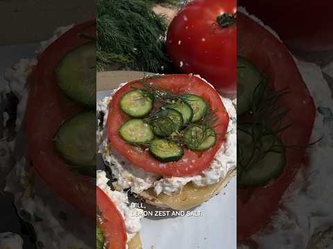 whitefish salad bagel melt