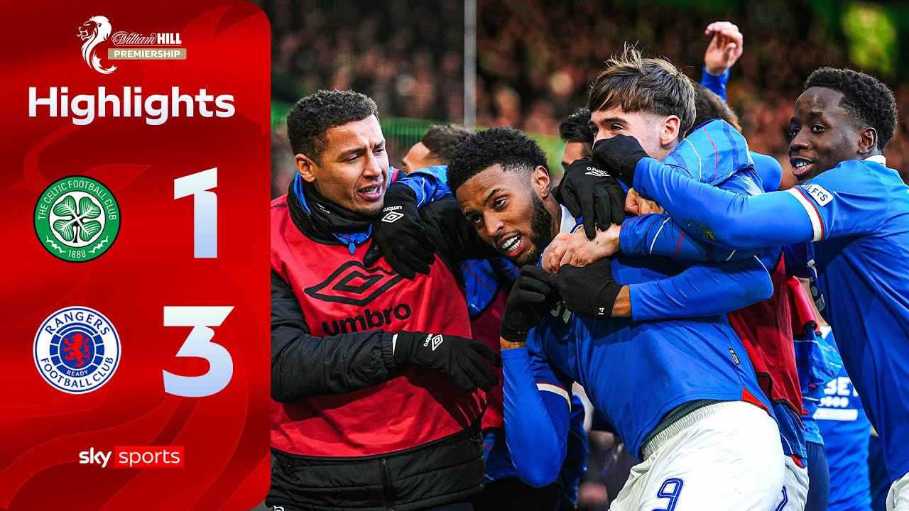 Gers come from behind in CRUCIAL derby win! 🔵 | Celtic 1-3 Rangers | Scottish Premiership Highlights
