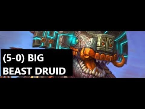 (Hearthstone) (5-0) METABREAKER Big Beast Druid | Rastakhans Rumble