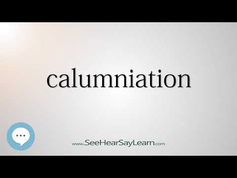 calumniation (Every English Word Pronounced) 📕🔊🗣️😎✅ Video