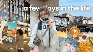 a few days in my life 2024 | london theatre, grwm, week routine 🍔🎭🎀💄