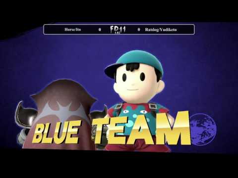 FD11 Doubles Winners Quarters - Horse/Ito (Blue) vs Ratdog/Yudiketo (Green)