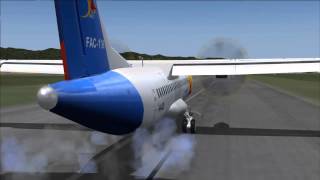 preview picture of video 'Landing in SKFL(COLOMBIA) with the Flight 1 ATR 72-500 Satena'