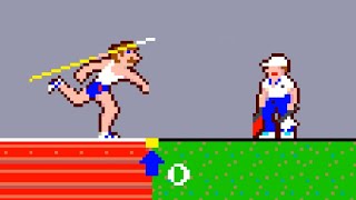 Track & Field (Arcade) original video game | 3-loop session for 1 Player 🏃🥇🕹️