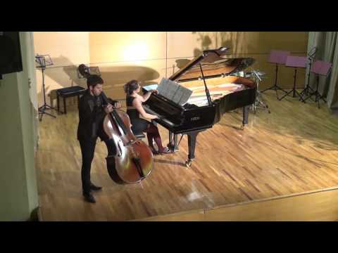 Astor Piazzolla, Kicho for Doublebass and piano, Branimir Vulic Double bass, Minea Marton piano