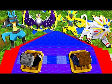 BRINQUE NO TOBOGÃ DE POKEMON SUPER RARO E LENDARIO - MINECRAFT PIXELMON MOD