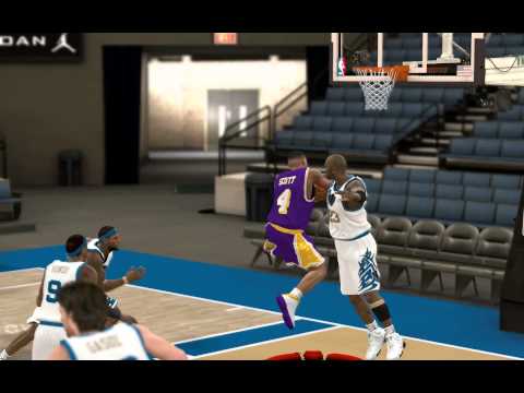 NBA2K11 - Tapón Jordan a Byron Scott, Leganés UnderGround -vs- Angeles Lakers (90-91)