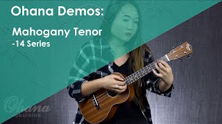 Video thumbnail for Lise Lee Demos the Ohana TK-14 Mahogany Tenor Ukulele by Ohana Ukuleles (Official)