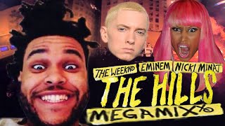 The Weeknd, Eminem, &amp; Nicki Minaj - The Hills MEGAMIX [BEST] [Explicit] with Lyrics