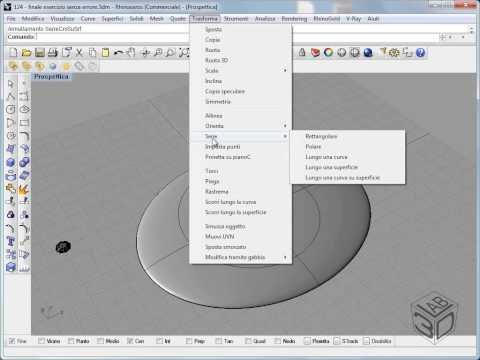 Corso McNeel Rhinoceros V4: Serie lungo curva specifica