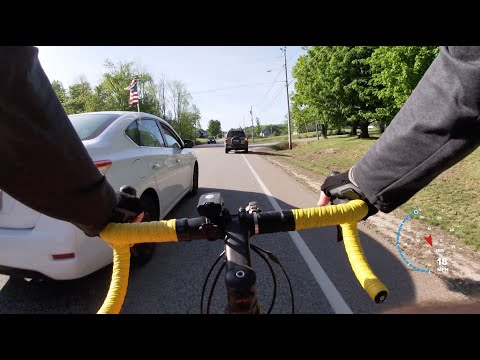 MGIF Right Hook & Shouty Road Rage Close Pass of Cyclist: Tag Team Combo