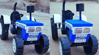 HOW TO MAKE TRACTOR SWARAJ 744 FE WITH CARDBOARD  