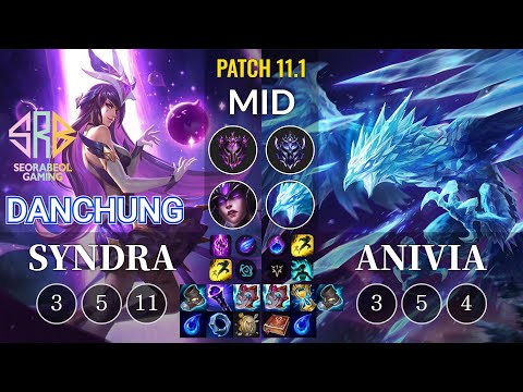 SRB Danchung Syndra vs Anivia Mid - KR Patch 11.1