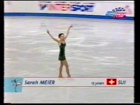 Sarah Meier (SUI) – Kurzprogramm bei den Eiskunstlauf-Europameisterschaften 2000