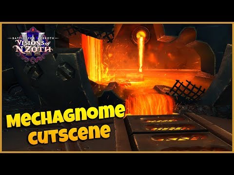 Mechagnome Allied Race Intro Cutscene | WoW BfA 8.3 Visions of N'zoth