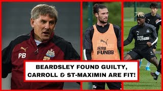 Beardsley found guilty | Team news & it's good news