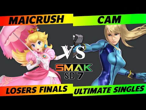 SMAK-SD7 Losers Finals - Maicrush (Peach) vs. Cam (Zero Suit Samus) - SSBU