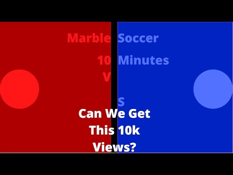 Red vs Blue Marble Soccer In 10 Minutes