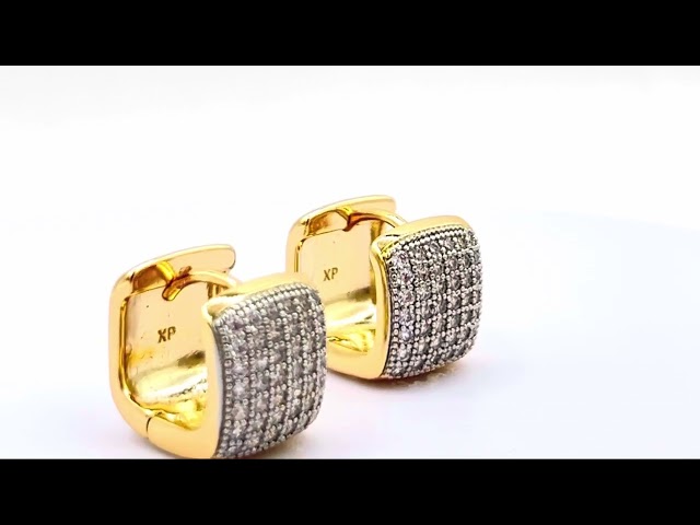 حلق ميرا - مطلي بالذهب عيار 21k