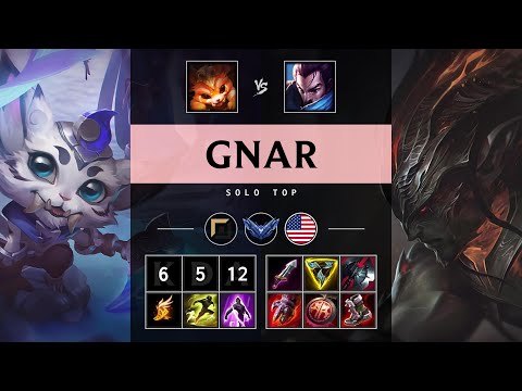 Gnar Top vs Yasuo - NA Diamond Patch 25.09