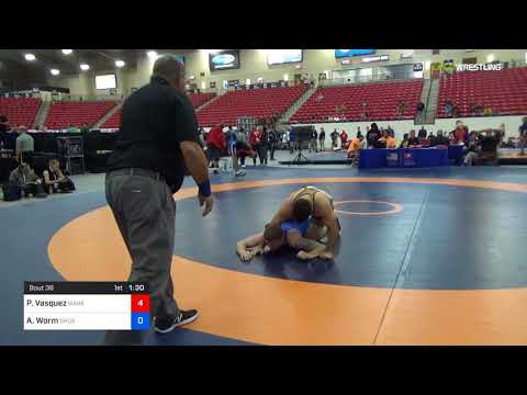 2018 Marine Corps US Open/Masters A Freestyle 78 Quarters - Paul Vasquez (Warr) Vs. Alex Worm (Gho