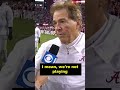 Alabama HC Nick Saban: ‘We’re getting too many STUPID penalties’ ? #alabama #cfb #shorts