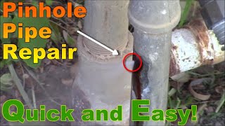 How to Repair a Pinhole Leak in Galvonized or Copper Pipe
