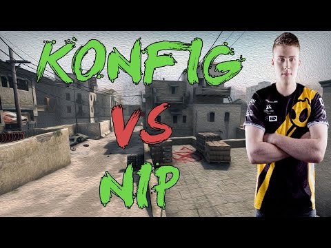 CSGO: POV dignitas k0nfig vs NiP (32/23) dust2 @ ECS Season 2 EU