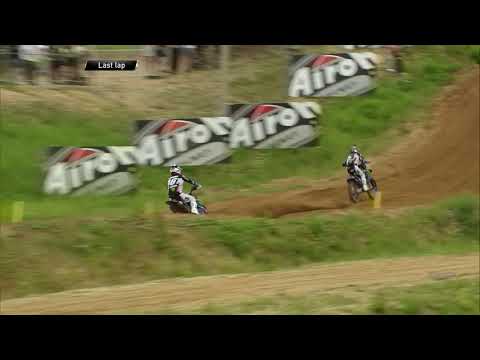 Romain Febvre passes Jeremy Seewer - MXGP Race 2 - MXGP of Latvia 2019