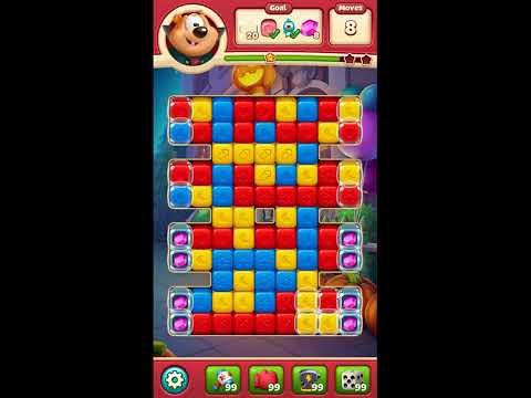 Toon Blast Level 9864 - NO BOOSTERS 🐻🐺🐱 | SKILLGAMING ✔️