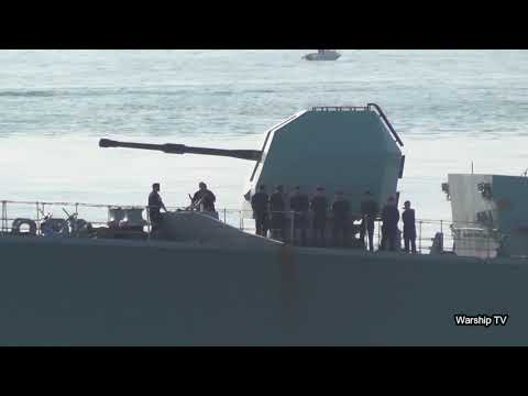 HMS NORTHUMBERLAND F238 LEAVES DEVONPORT NAVAL BASE AT DEVILS POINT - 21st September 2020