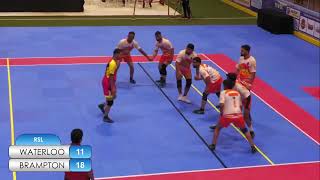 Day 1 Match 1: Brampton Pace vs Waterloo Gladiators | Kabaddi Rising Stars League 2025 